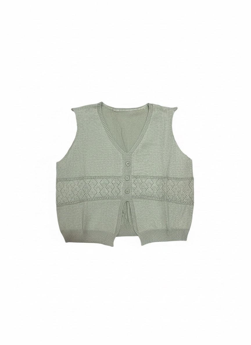 Vest Basic Wanita Bahan Semi Wol - Elanora Crop Premium