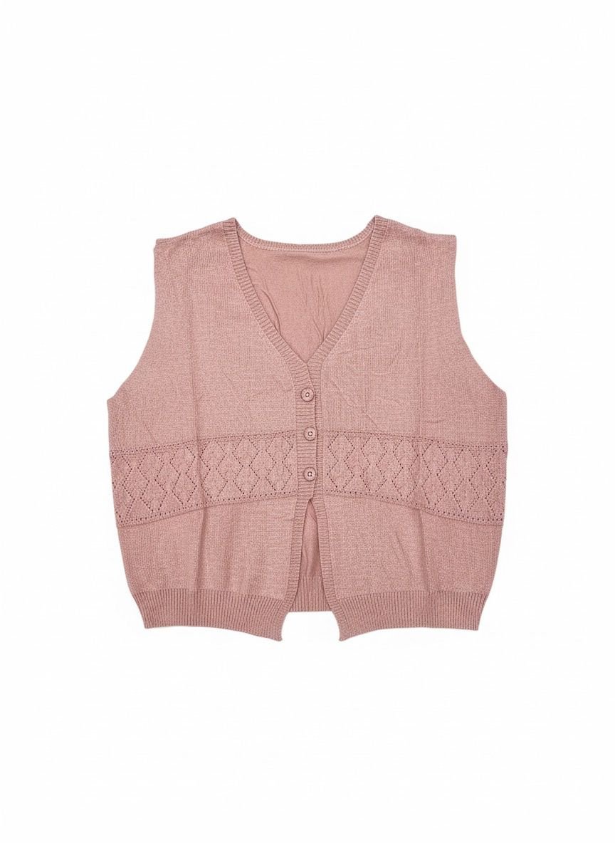 Vest Basic Wanita Bahan Semi Wol - Elanora Crop Premium