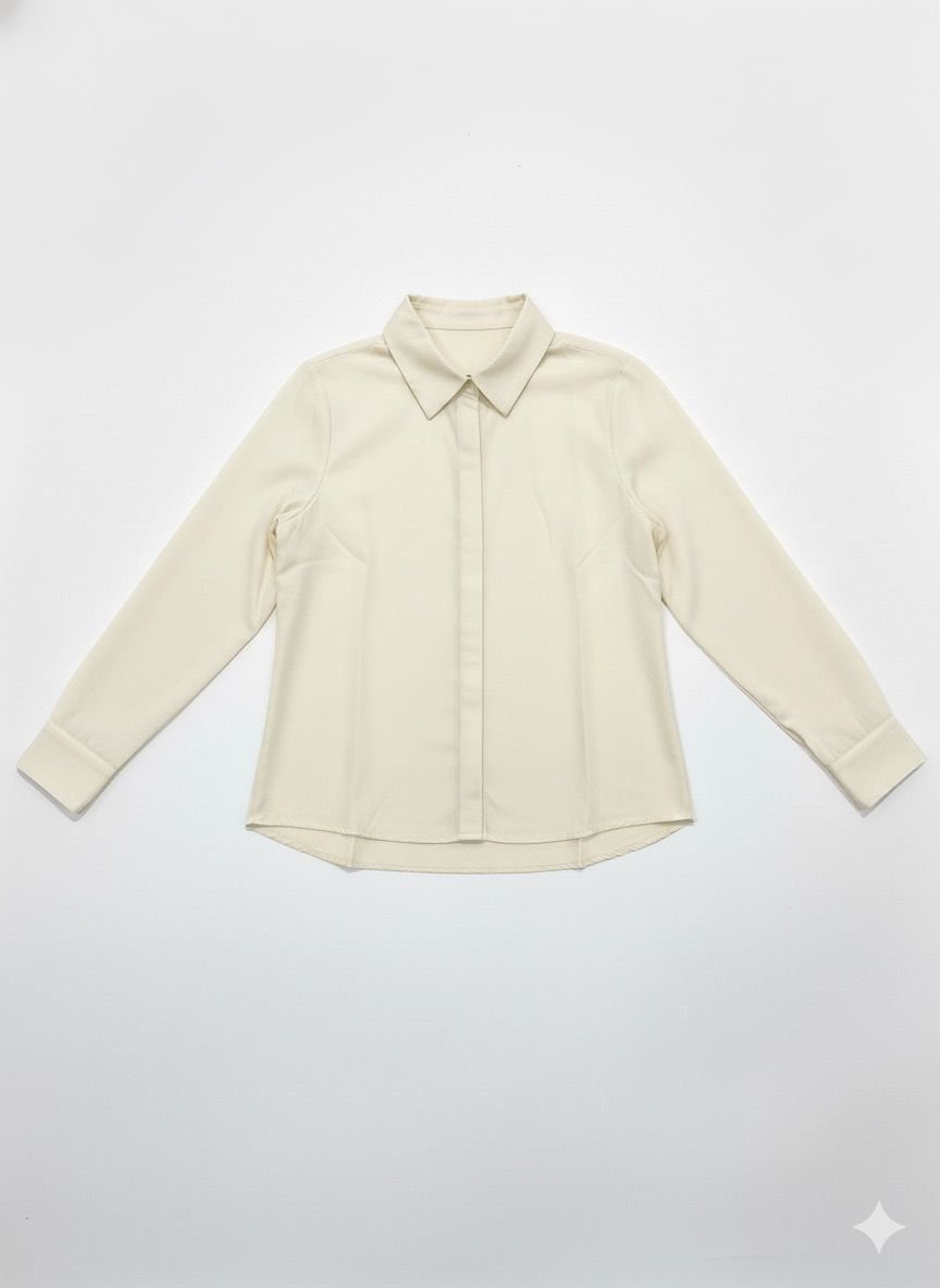 Kemeja Wanita Lengan Panjang Anti Kusut - Bahan Rayon Premium