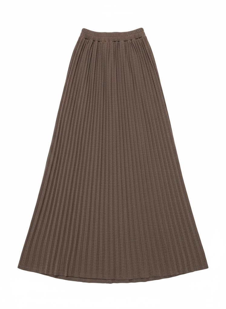 Rok Plisket Wanita A-Line - Material Twisted Pleated Nyaman & Flowy